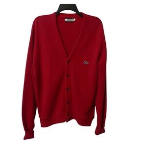 Izod Lacoste Vibrant Red Cardigan